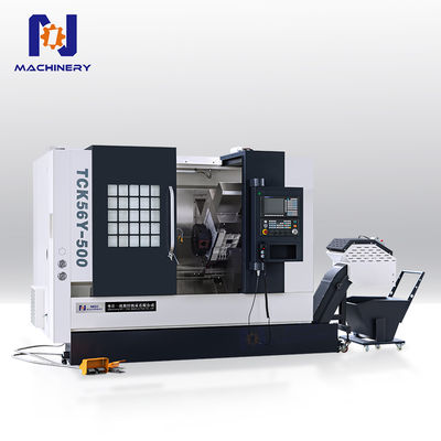 TCK56Y High Accuracy Metal Cnc Lathe Machine Power Turret Slant Bed CNC Lathe Machine